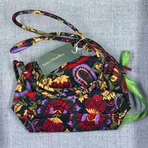 Vera Bradley Floral Crossbody Bag - Red, Purple, Green
